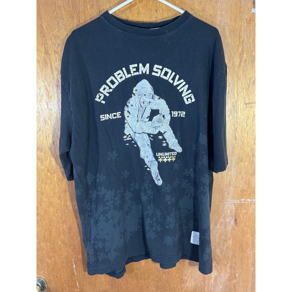 Vintage Y2K Ecko Unlimited Signature Problem Solving Puzzle‎ Rare Shirt Large L